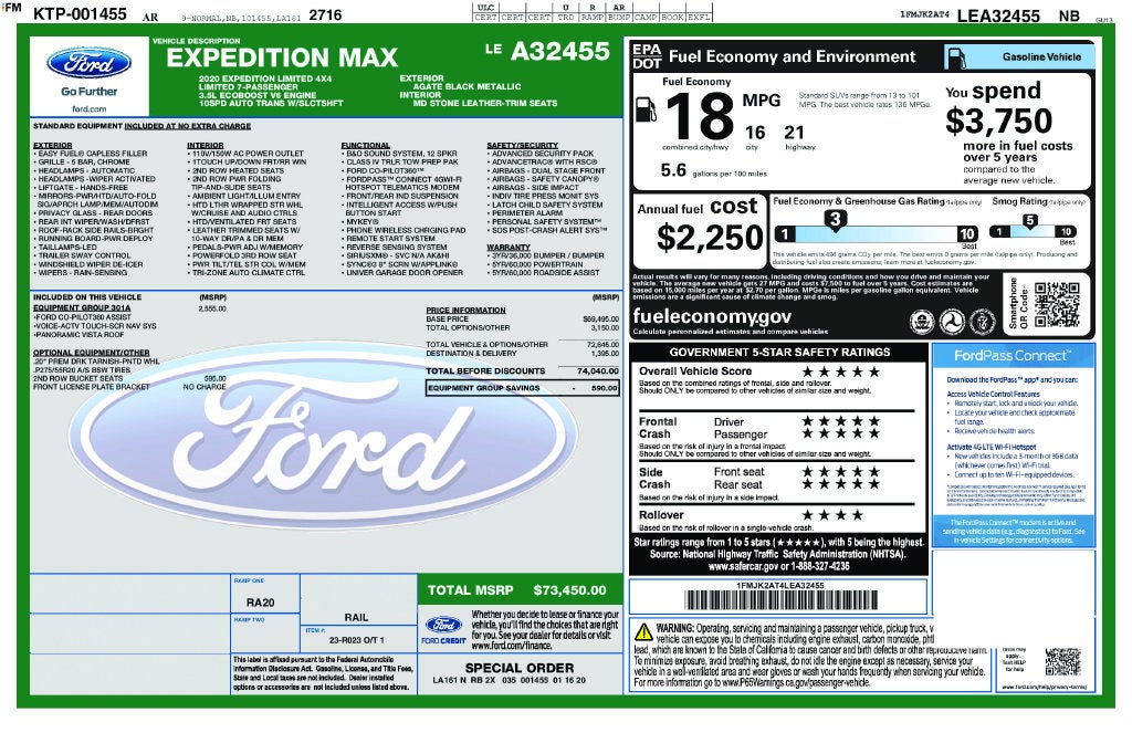 2020 Ford Expedition Max Limited