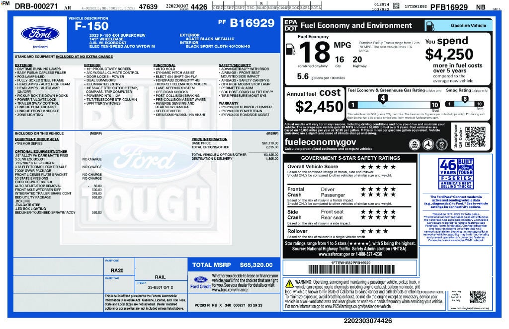 2023 Ford F-150 Tremor