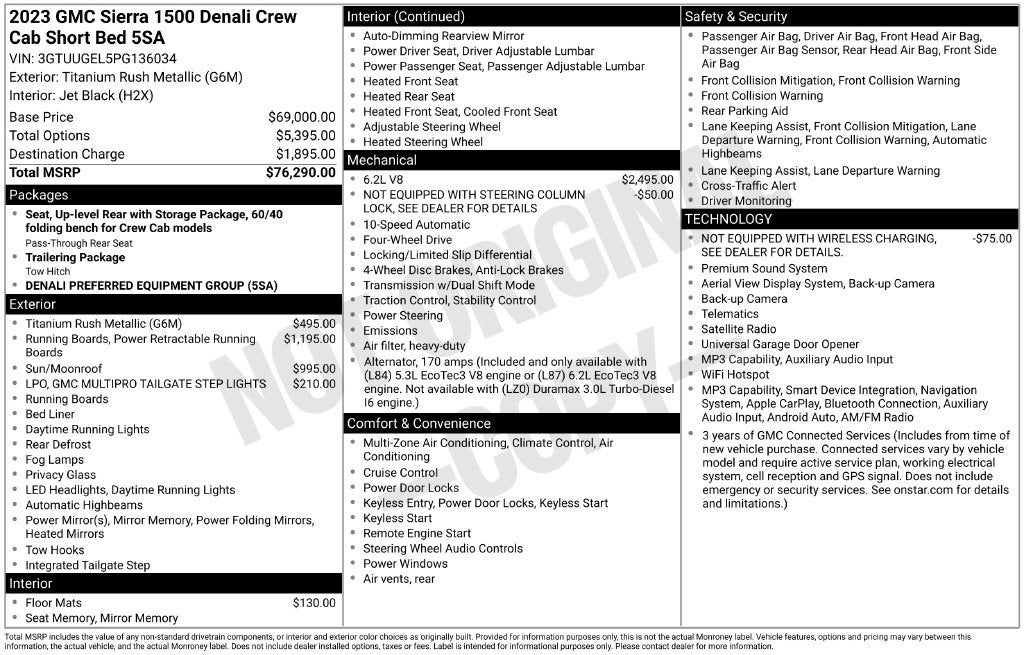 2023 GMC Sierra 1500 Denali
