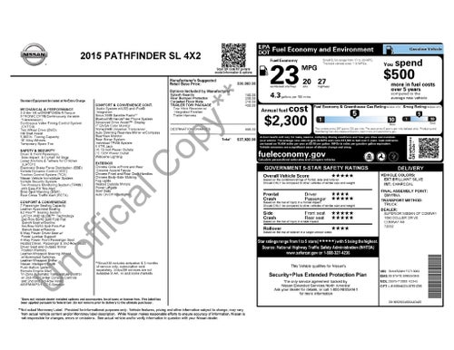 2015 Nissan Pathfinder SL