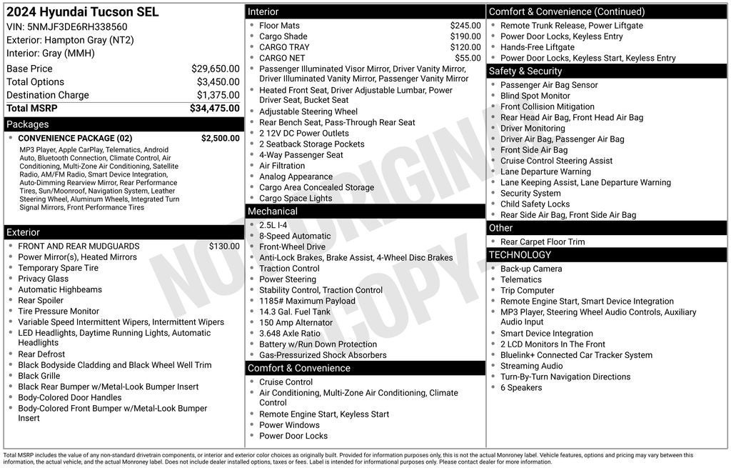 2024 Hyundai Tucson SEL