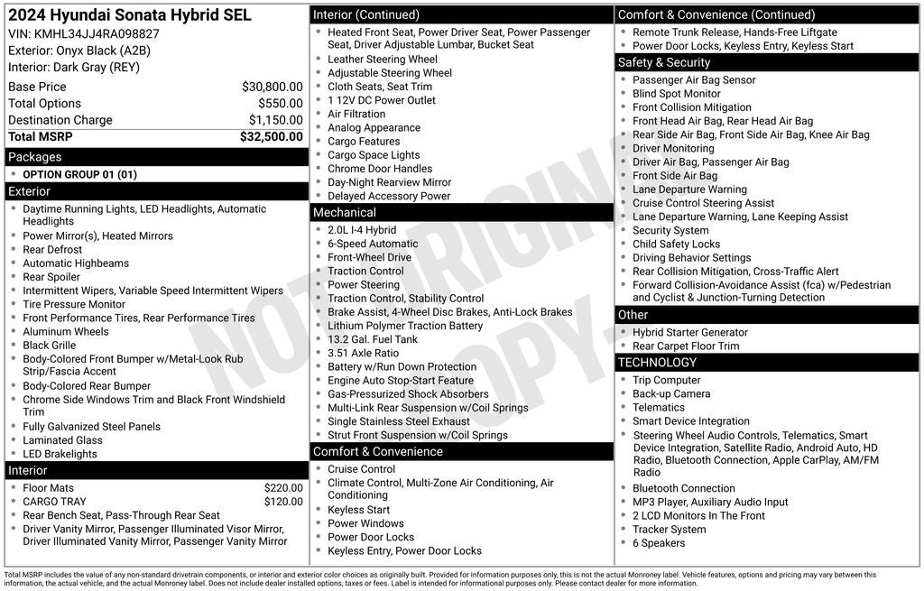 2024 Hyundai Sonata Hybrid SEL
