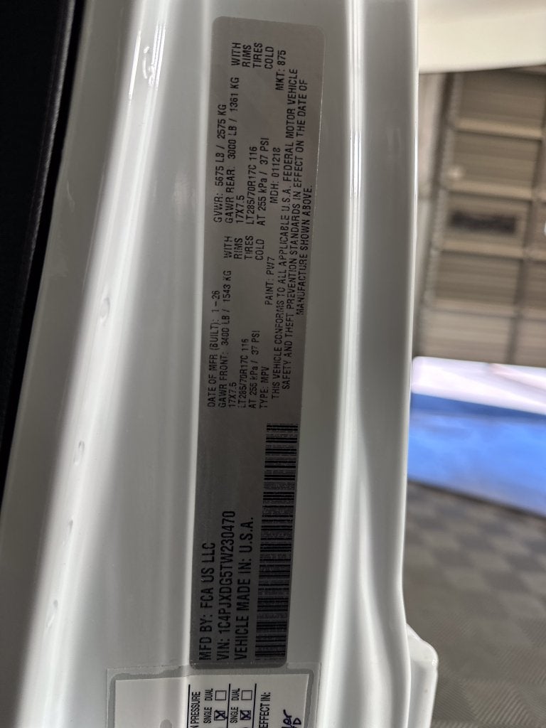 2026 Jeep Wrangler WRANGLER 4-DOOR WILLYS