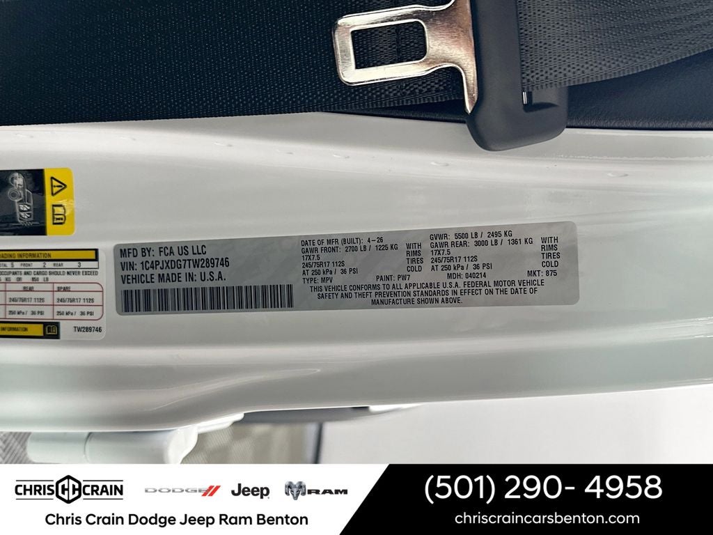 2026 Jeep Wrangler WRANGLER 4-DOOR SPORT