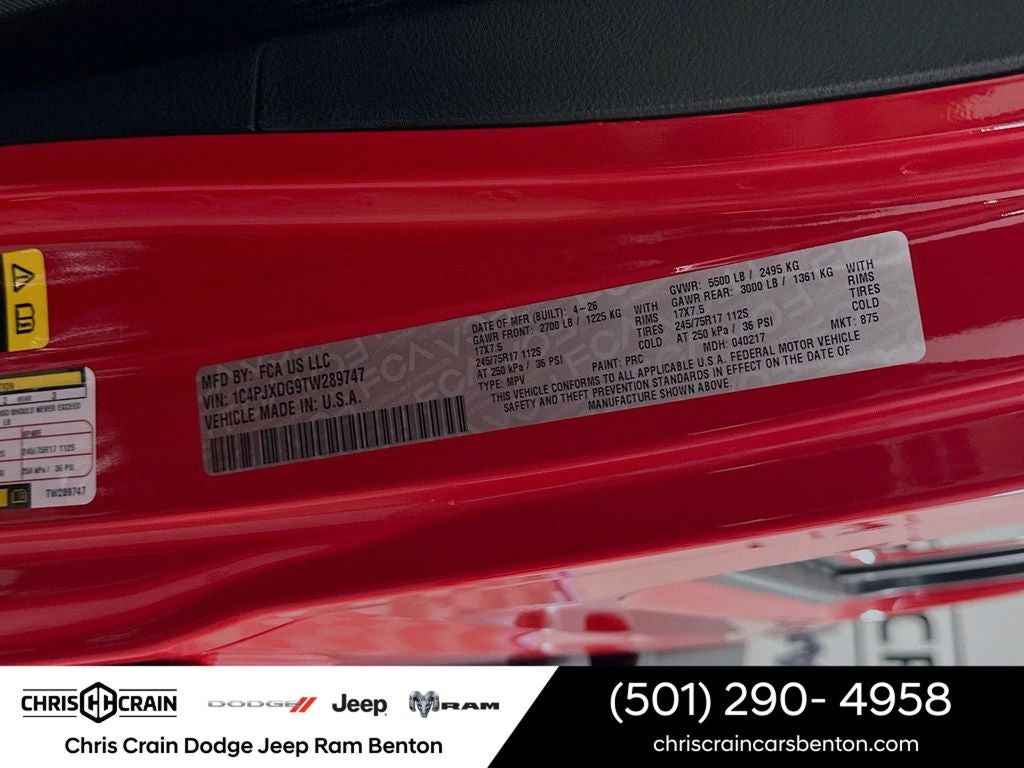 2026 Jeep Wrangler WRANGLER 4-DOOR SPORT