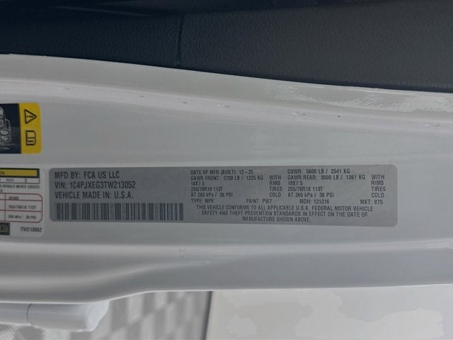 2026 Jeep Wrangler WRANGLER 4-DOOR SAHARA