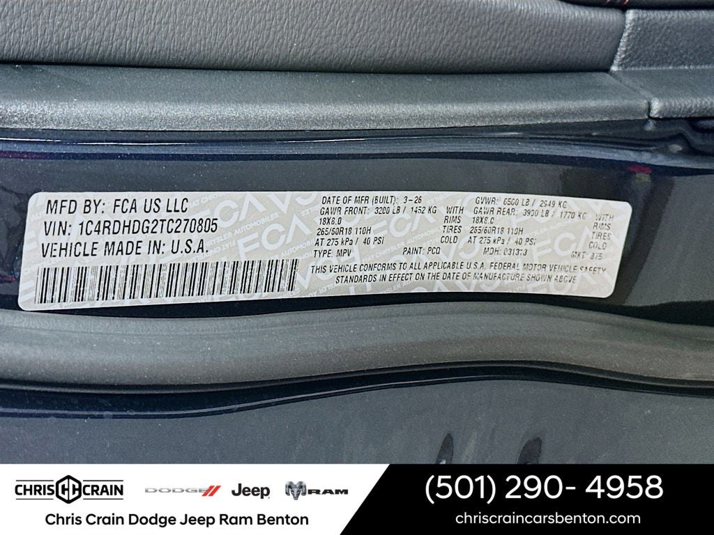 2026 Dodge Durango DURANGO GT RWD