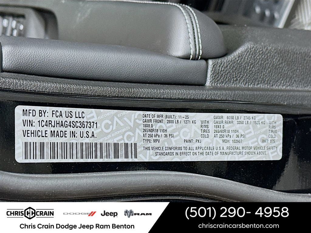 2025 Jeep Grand Cherokee GRAND CHEROKEE ALTITUDE X 4X4