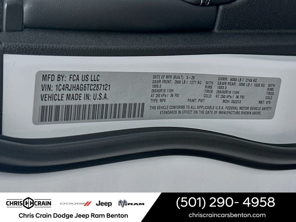 2026 Jeep Grand Cherokee GRAND CHEROKEE LAREDO 4X4