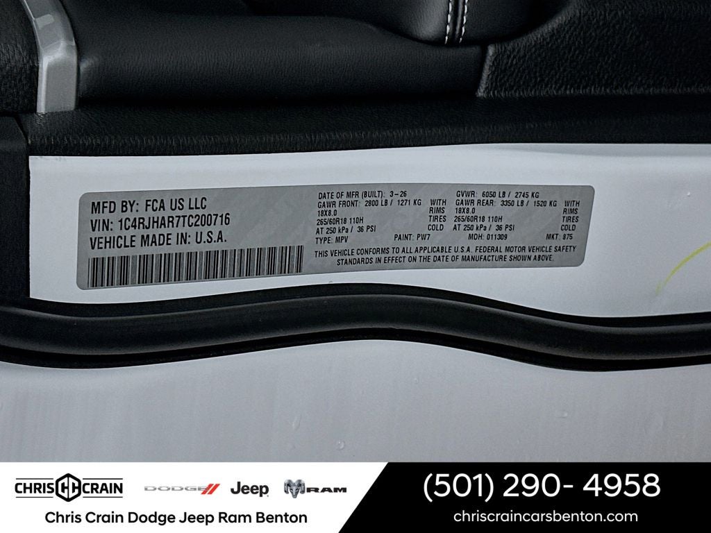 2026 Jeep Grand Cherokee GRAND CHEROKEE LAREDO ALTITUDE 4X4