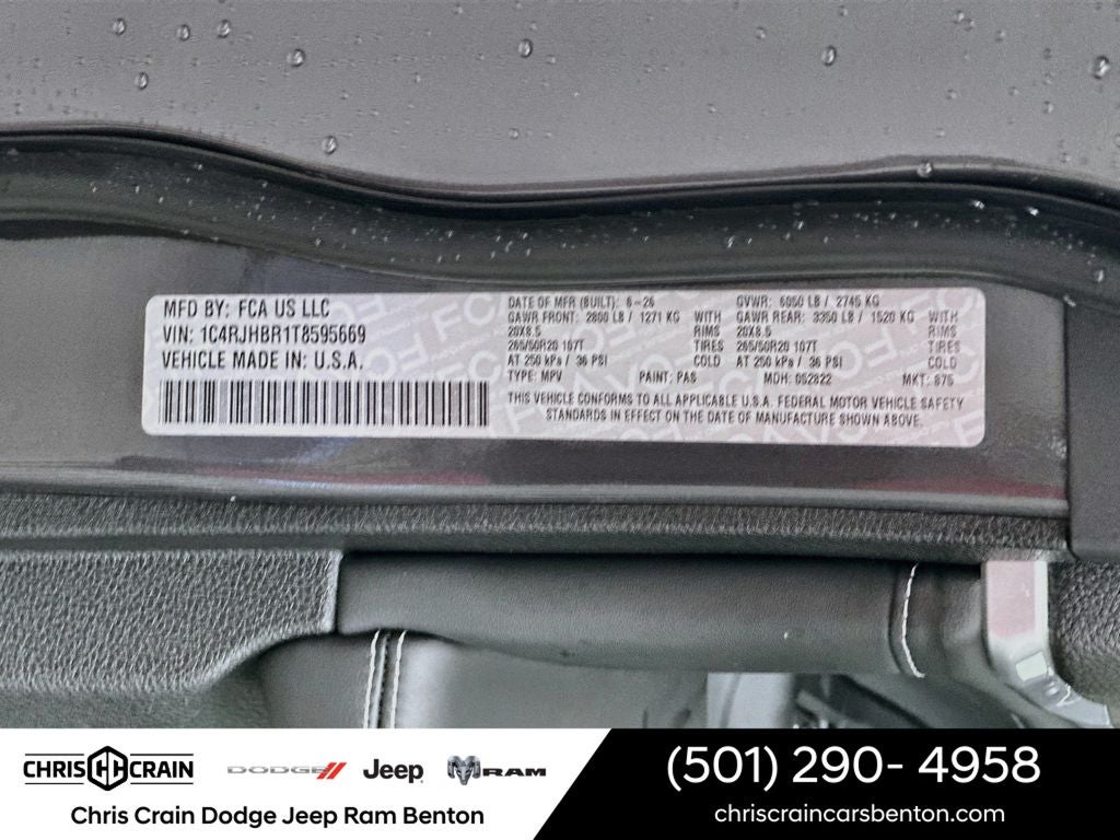 2026 Jeep Grand Cherokee GRAND CHEROKEE LIMITED RESERVE 4X4