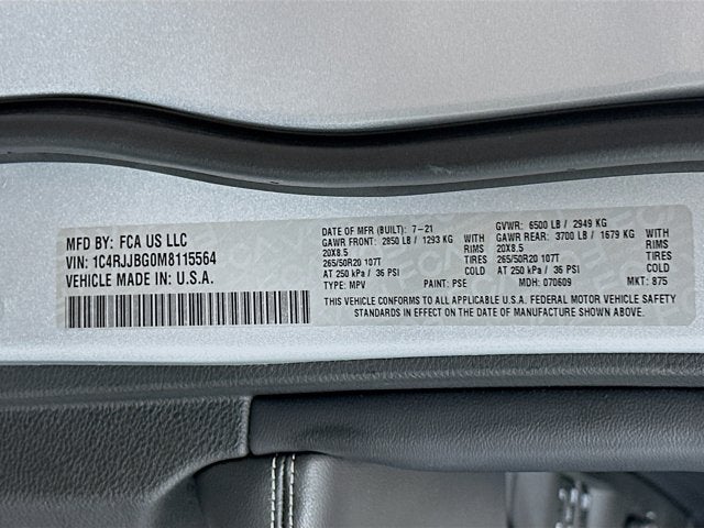 2021 Jeep Grand Cherokee L Limited 4x2