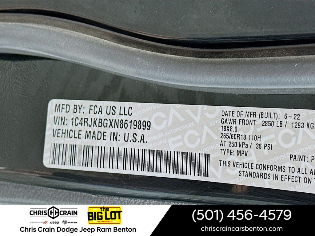 2022 Jeep Grand Cherokee L Limited 4x4