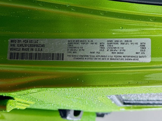 2025 Jeep Wrangler WRANGLER 4-DOOR RUBICON X