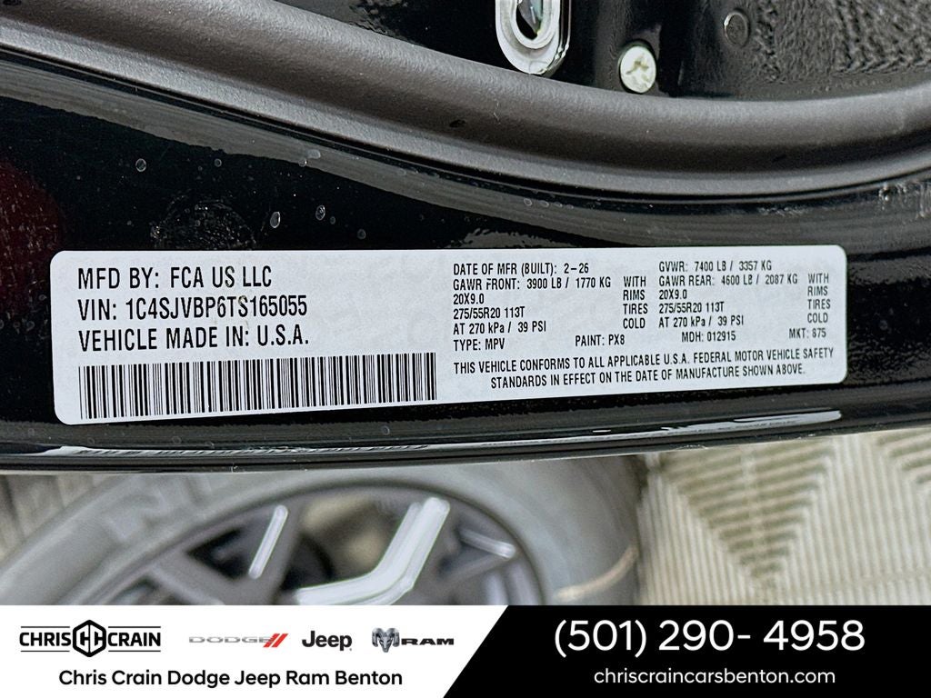 2026 Jeep Grand Wagoneer GRAND WAGONEER LIMITED ALTITUDE 4X4