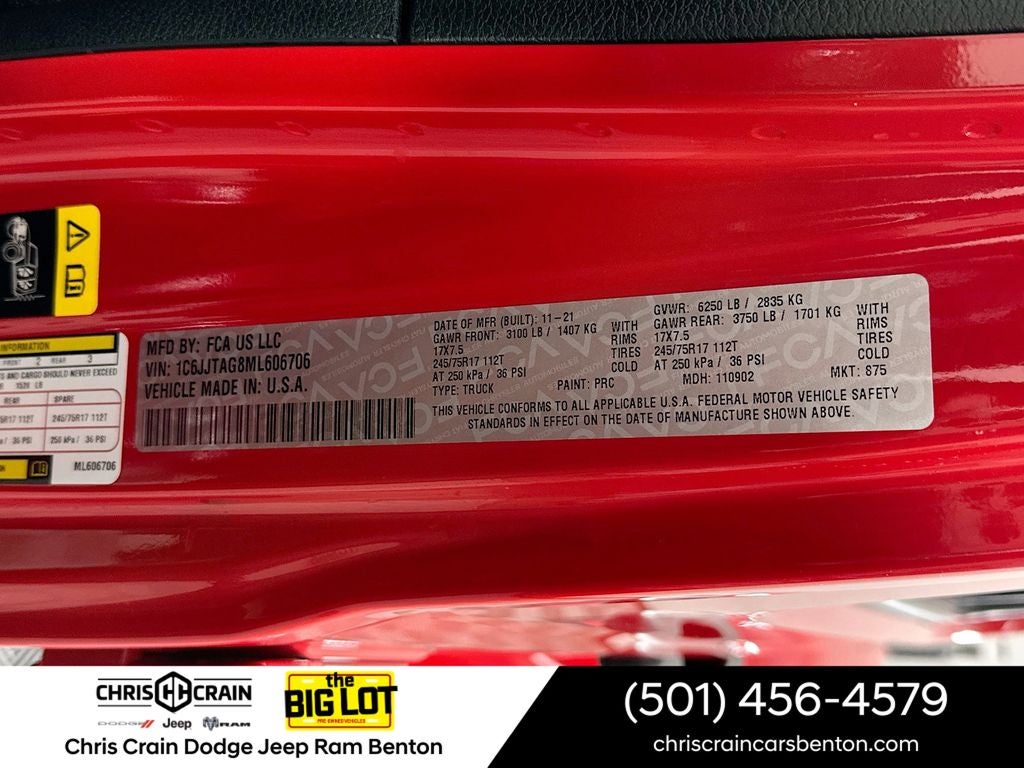 2021 Jeep Gladiator Sport S 4x4