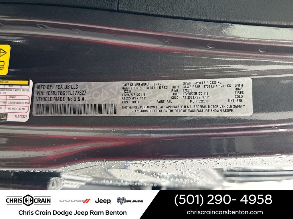 2026 Jeep Gladiator GLADIATOR RUBICON 4X4