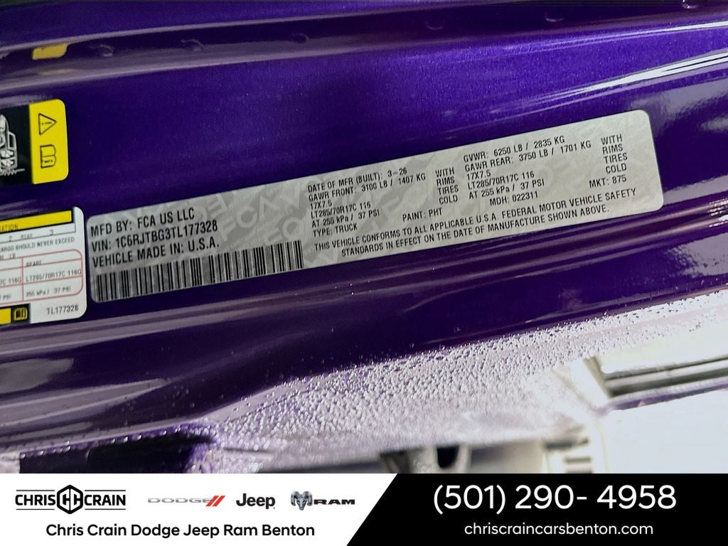 2026 Jeep Gladiator GLADIATOR RUBICON 4X4