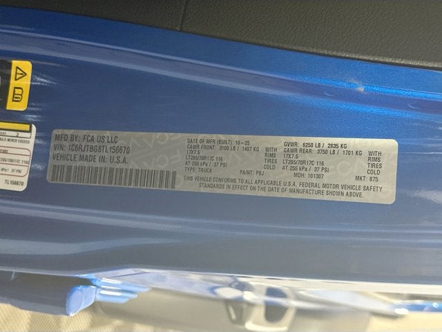 2026 Jeep Gladiator GLADIATOR RUBICON 4X4