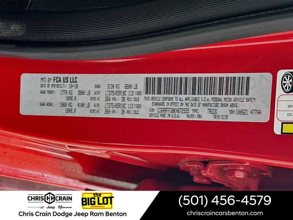 2019 RAM 1500 Big Horn/Lone Star