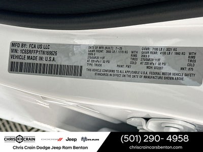 2026 RAM Ram 1500 RAM 1500 BIG HORN CREW CAB 4X4 5'7' BOX