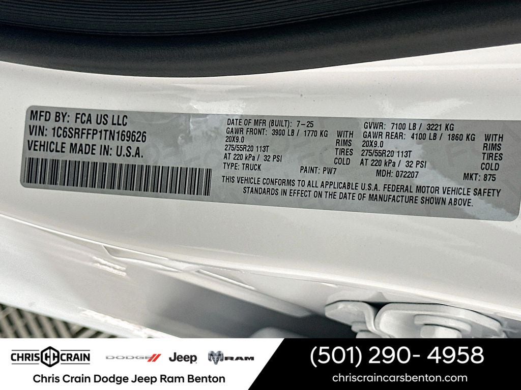 2026 RAM Ram 1500 RAM 1500 BIG HORN CREW CAB 4X4 5'7' BOX