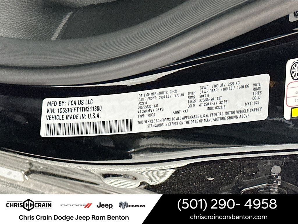 2026 RAM Ram 1500 RAM 1500 BIG HORN CREW CAB 4X4 5'7' BOX