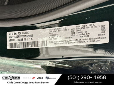 2026 RAM Ram 1500 RAM 1500 BIG HORN CREW CAB 4X4 5'7' BOX