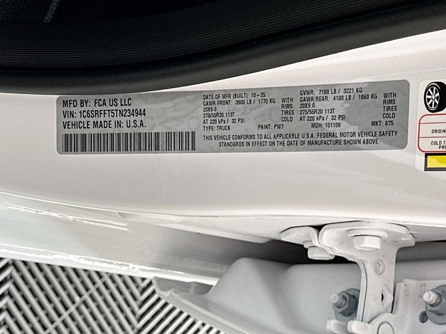 2026 RAM Ram 1500 RAM 1500 BIG HORN CREW CAB 4X4 5'7' BOX