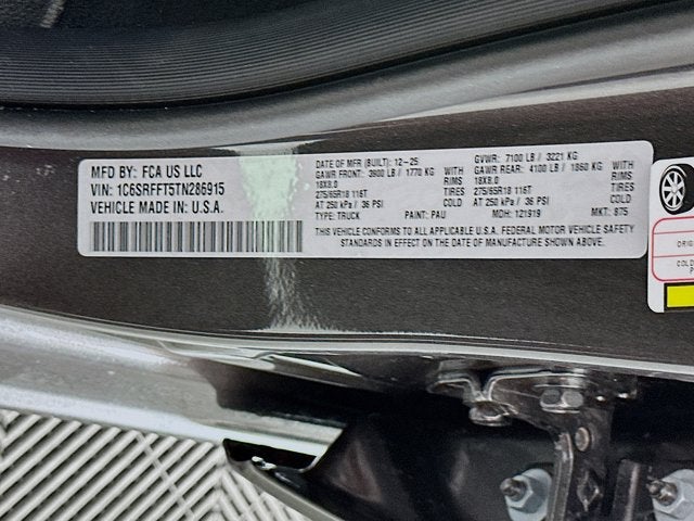 2026 RAM Ram 1500 RAM 1500 BIG HORN CREW CAB 4X4 5'7' BOX