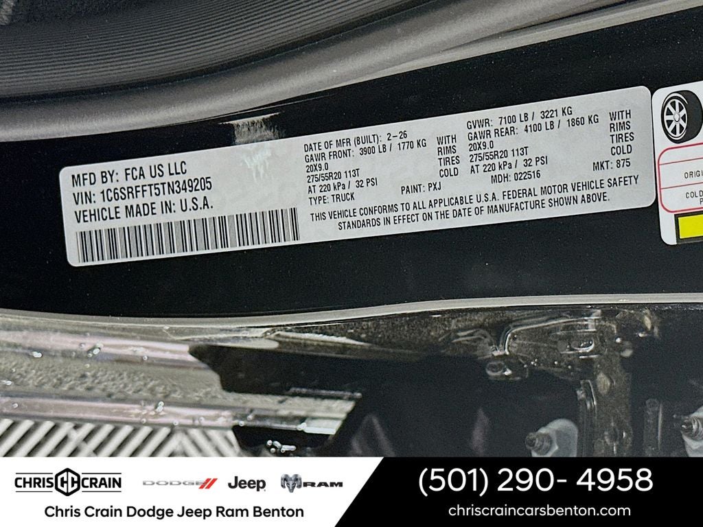 2026 RAM Ram 1500 RAM 1500 BIG HORN CREW CAB 4X4 5'7' BOX