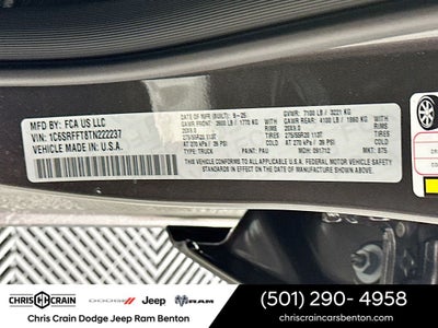 2026 RAM Ram 1500 RAM 1500 BIG HORN CREW CAB 4X4 5'7' BOX