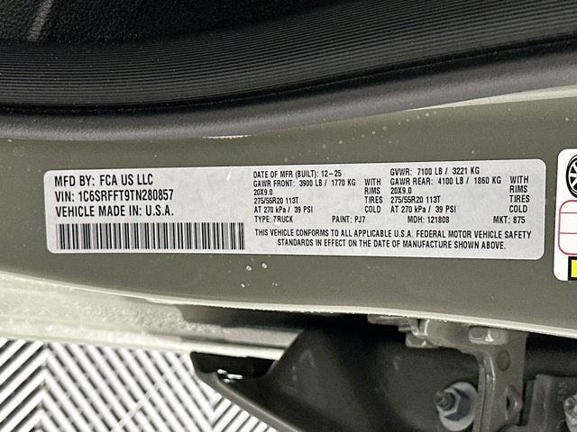 2026 RAM Ram 1500 RAM 1500 BIG HORN CREW CAB 4X4 5'7' BOX