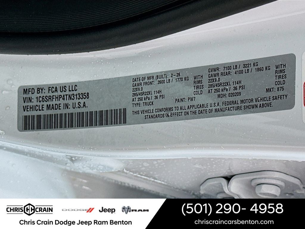 2026 RAM Ram 1500 RAM 1500 LIMITED CREW CAB 4X4 5'7' BOX