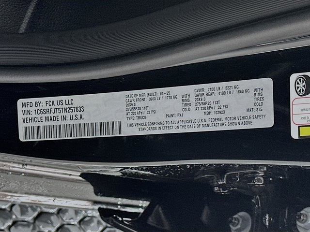 2026 RAM Ram 1500 RAM 1500 LARAMIE CREW CAB 4X4 5'7' BOX