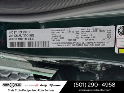 2026 RAM Ram 1500 RAM 1500 LARAMIE CREW CAB 4X4 5'7' BOX