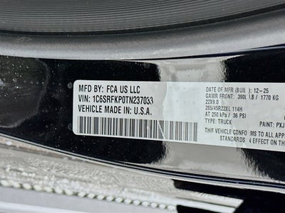 2026 RAM Ram 1500 RAM 1500 TUNGSTEN CREW CAB 4X4