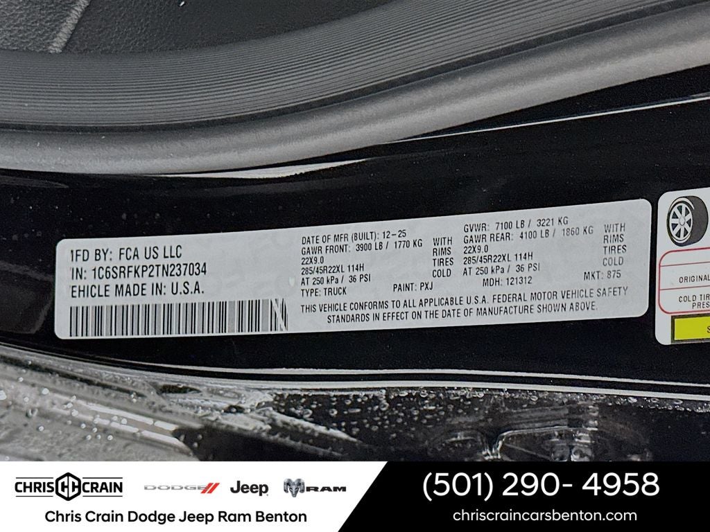 2026 RAM Ram 1500 RAM 1500 TUNGSTEN CREW CAB 4X4