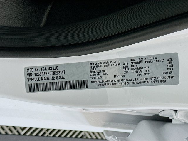 2026 RAM Ram 1500 RAM 1500 TUNGSTEN CREW CAB 4X4