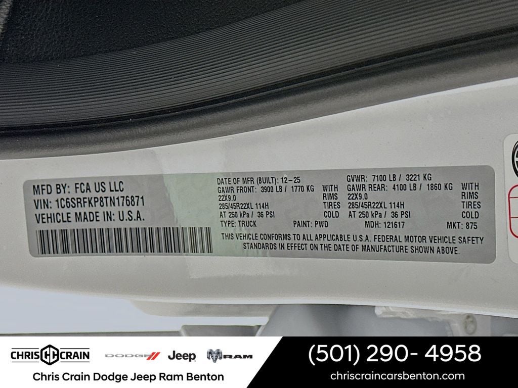 2026 RAM Ram 1500 RAM 1500 TUNGSTEN CREW CAB 4X4