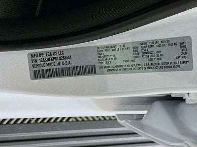 2026 RAM Ram 1500 RAM 1500 TUNGSTEN CREW CAB 4X4