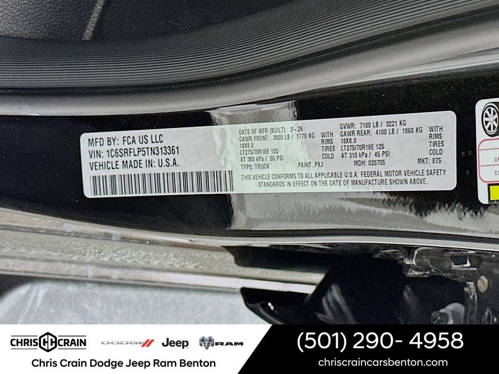 2026 RAM Ram 1500 RAM 1500 REBEL CREW CAB 4X4 5'7' BOX