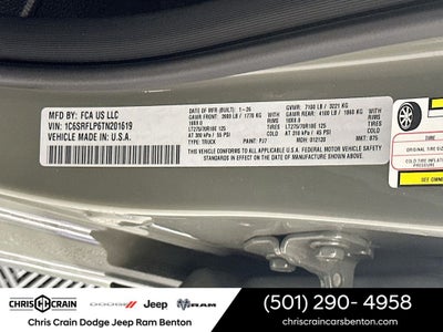 2026 RAM Ram 1500 RAM 1500 REBEL CREW CAB 4X4 5'7' BOX