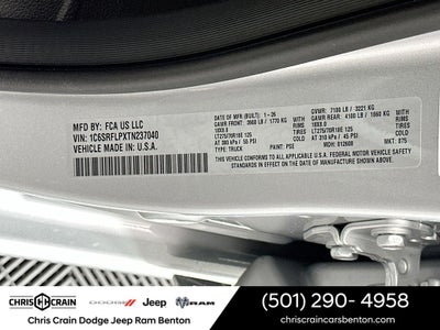 2026 RAM Ram 1500 RAM 1500 REBEL CREW CAB 4X4 5'7' BOX