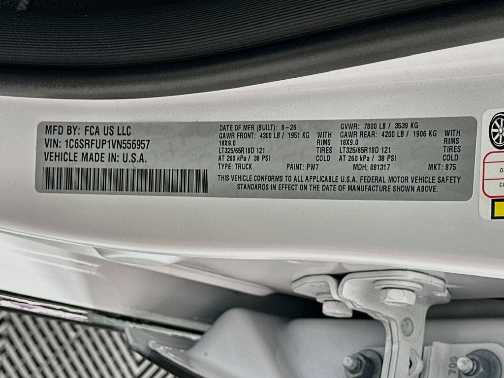 2027 RAM Ram 1500 RAM 1500 RHO CREW CAB 4X4 5'7' BOX