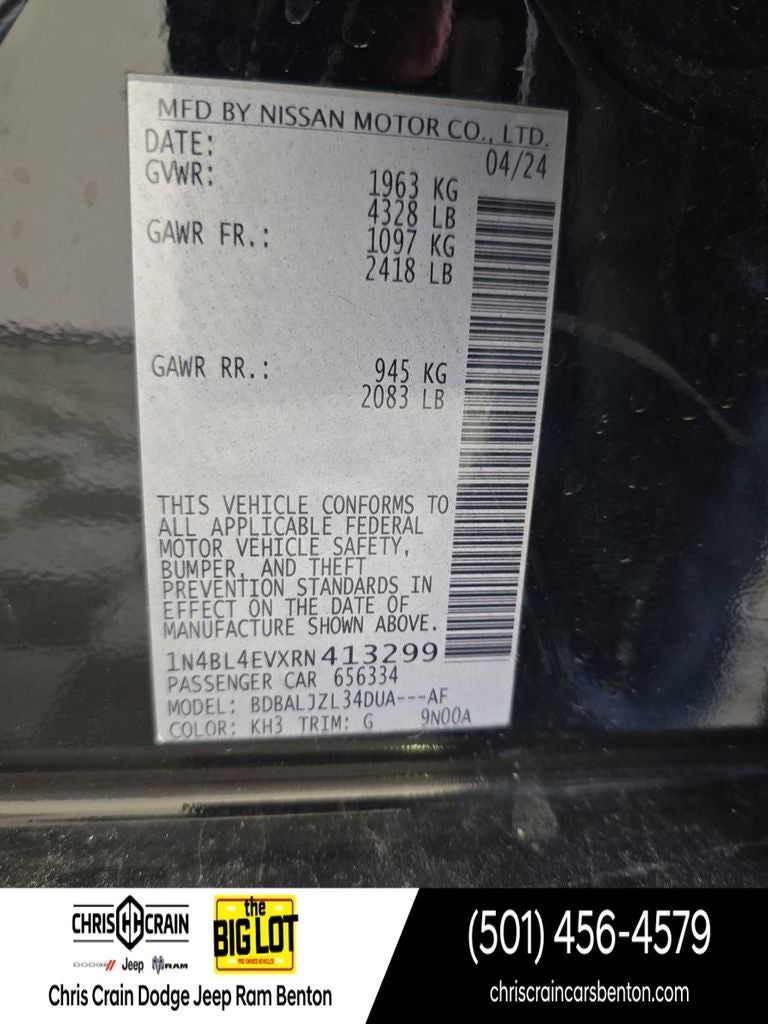 2024 Nissan Altima 2.5 SL