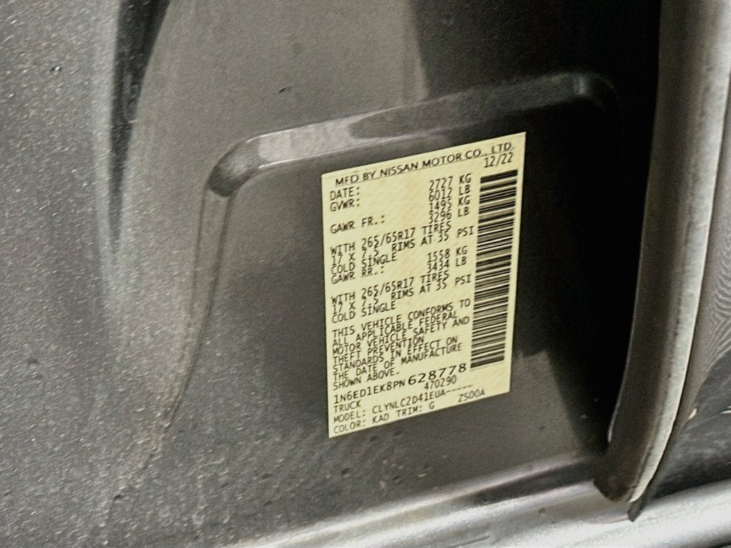 2023 Nissan Frontier Crew Cab SV 4x4