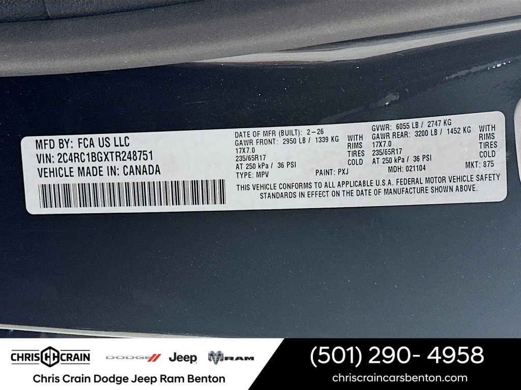 2026 Chrysler Pacifica PACIFICA SELECT