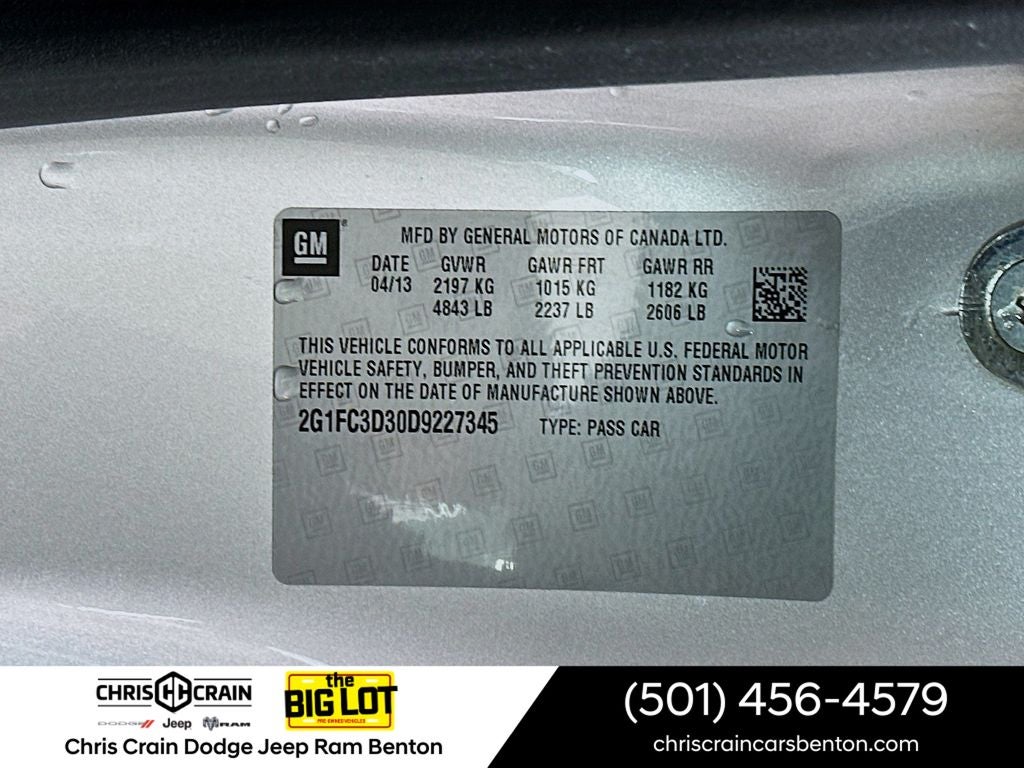 2013 Chevrolet Camaro 2LT