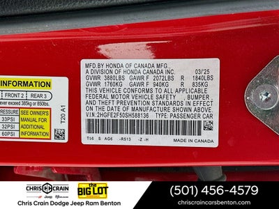 2025 Honda Civic Sedan Sport